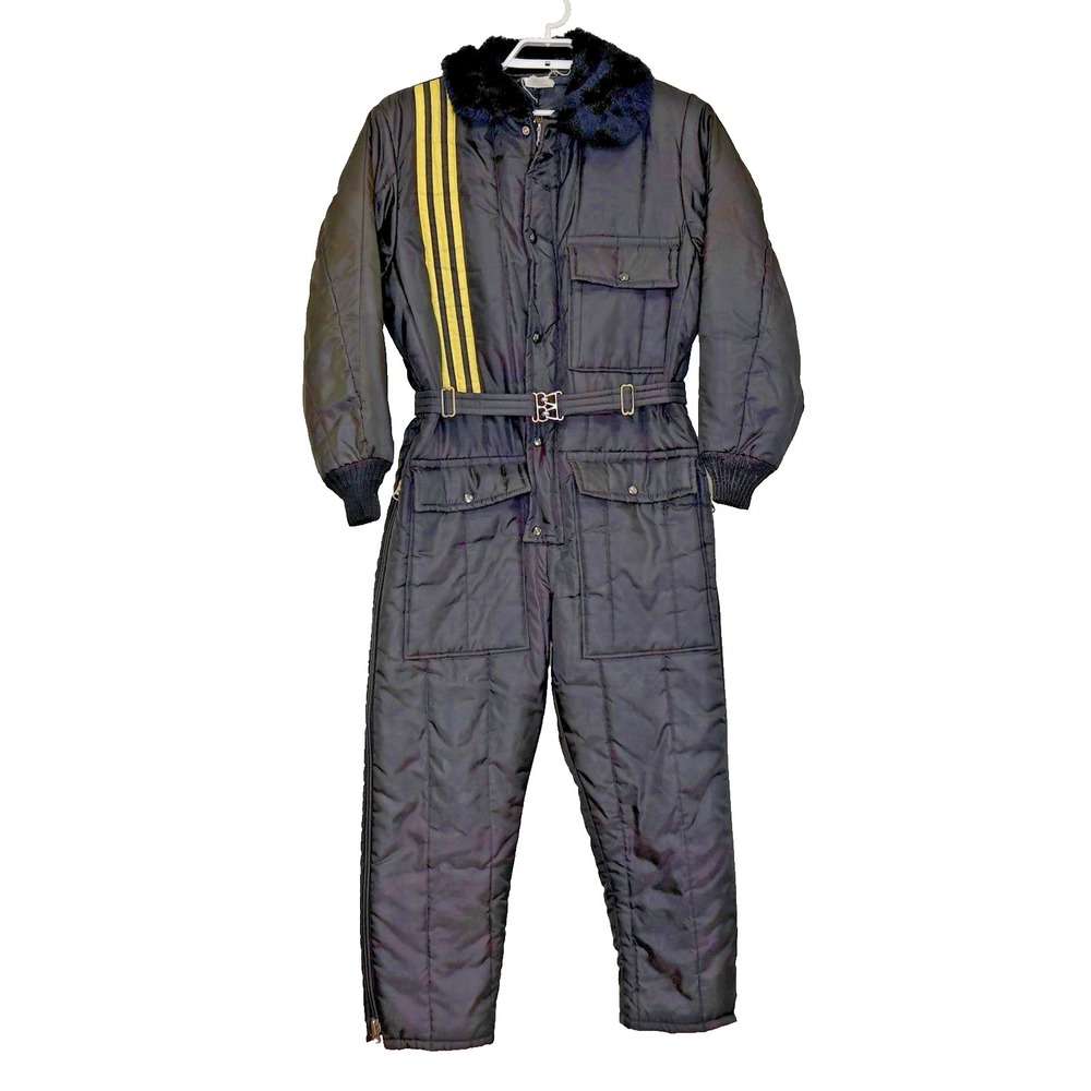Walls Blizzard Pruf Insulated Outerwear Coveralls Mens Medium Black Snowmobile
